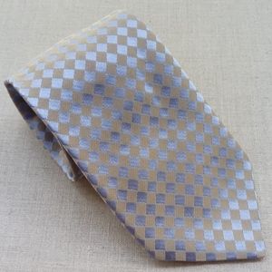 Ike Behar Men Diamond Pattern Silk Tie